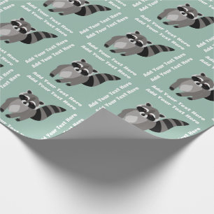 Kleiner Raccoon-Gauner-personalisierte Geschenkpapier