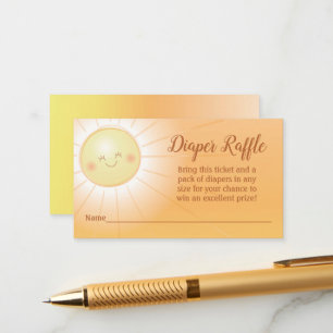 Kleiner Ray mit Sonnenschein-Baby-Dusche Begleitkarte