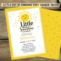 Kleiner Ray of Sunshine Glitzer Babydusche