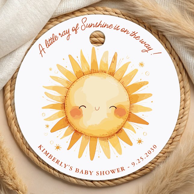 Kleiner Ray of Sunshine Niedlich Boho Sun Baby Sho Geschenkanhänger (Von Creator hochgeladen)