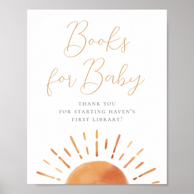 Kleiner Ray von Sonnenschein Baby Duschbüchern für Poster (Vorne)