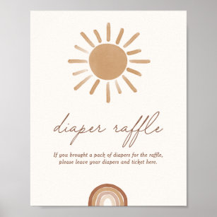 Kleiner Ray von Sonnenschein-Baby-Duschdusche Wind Poster