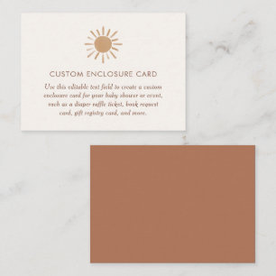 Kleiner Ray von Sonnenschein Baby-Dusche nach Maß Begleitkarte