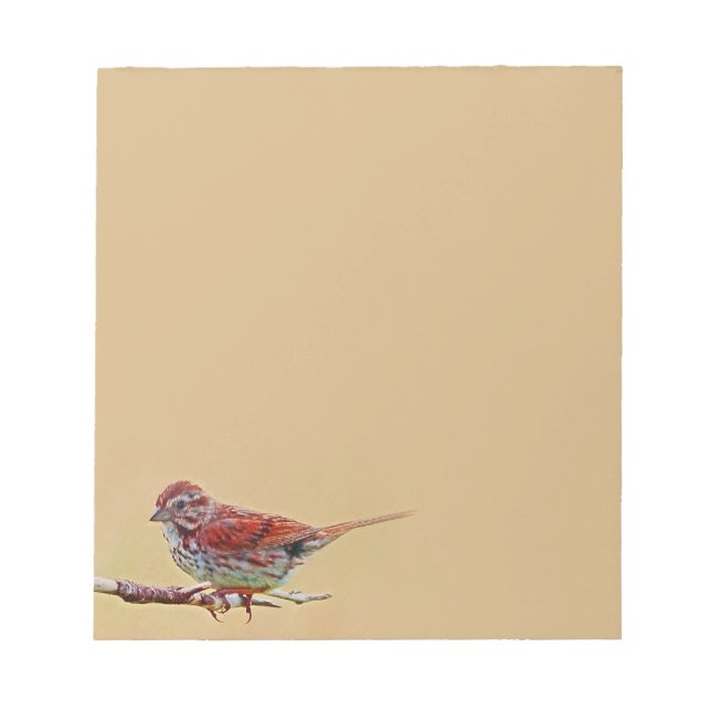 Kleiner Red Bird Notepad Notizblock (Vorderseite)