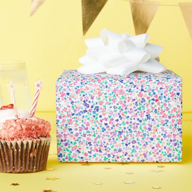 Kleiner Regenbogen-Abstrakt  Geschenkpapier (Geburtstagsparty)