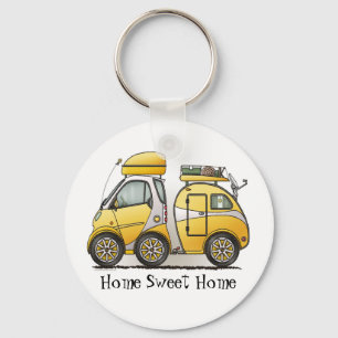 Kleiner Riss-Tropfen-Camper-Schlüsselanhänger Schlüsselanhänger