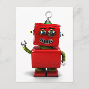 Kleiner Roboter Postkarte