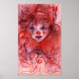 KLEINER ROTER CLOWN POSTER