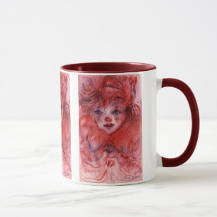 KLEINER ROTER CLOWN TASSE