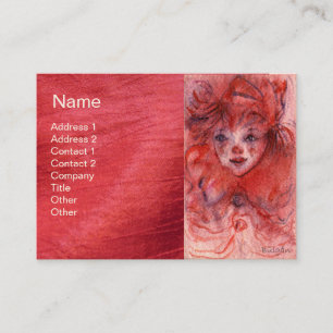 KLEINER ROTER CLOWN VISITENKARTE