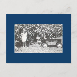 Kleiner roter Wagen Postkarte