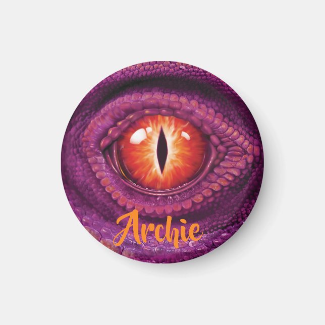 Kleiner runder Drachenaugenmagnet Magnet (Vorne)