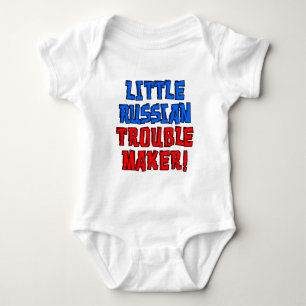 Kleiner russischer Trouble Maker Baby Strampler