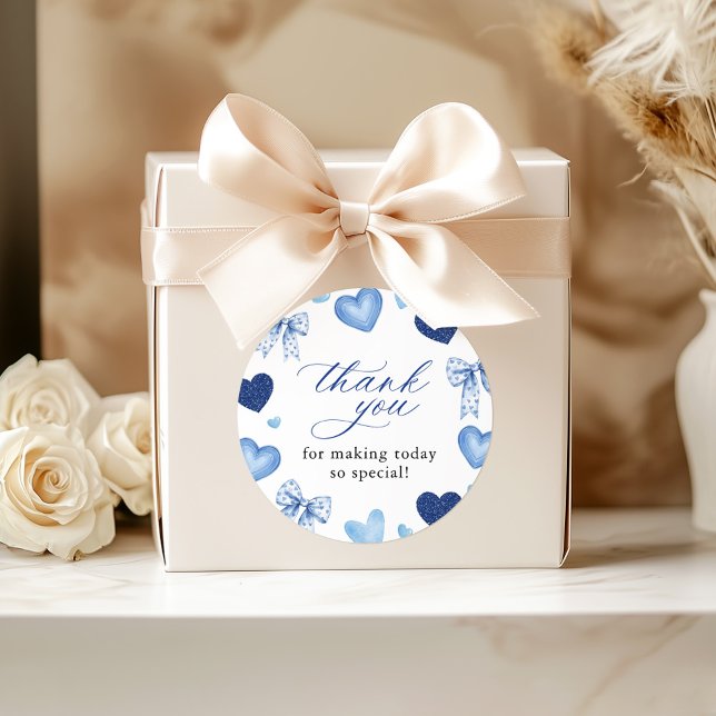 Kleiner Schatz Valentinstag Babyshower Runder Aufkleber (Von Creator hochgeladen)