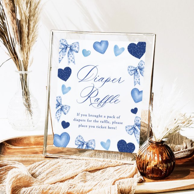 Kleiner Schatz Valentinstag-Windel-Raffel-Schild Poster (Von Creator hochgeladen)