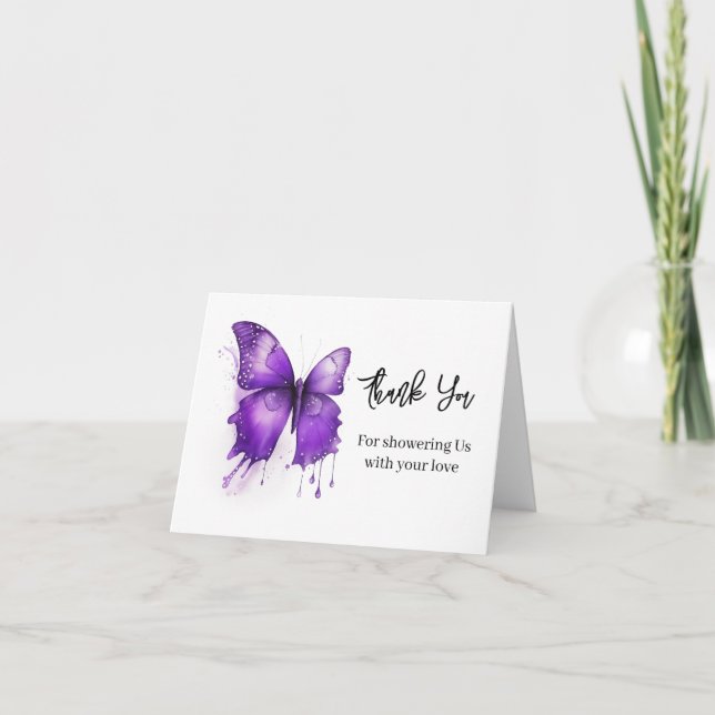 Kleiner Schmetterling Dankeschön Karte (Vorderseite)