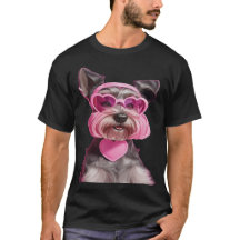 Kleiner Schnauzer, rosa Sonnenbrille