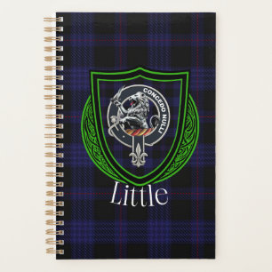 Kleiner schottischer Clan-Tartan und -Wappen Planer