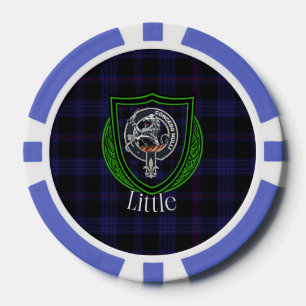 Kleiner schottischer Clan-Tartan und Wappen Pokerchips