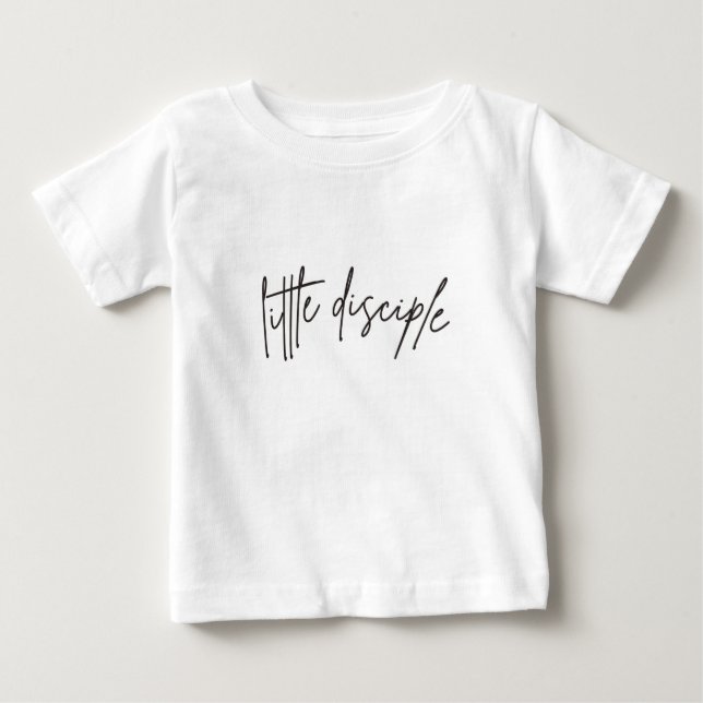 Kleiner Schüler Minimalistischer weißer Kleinkind- Baby T-shirt (Vorderseite)