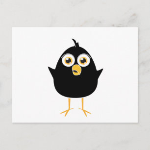 Kleiner Schwarzer Vogel Postkarte