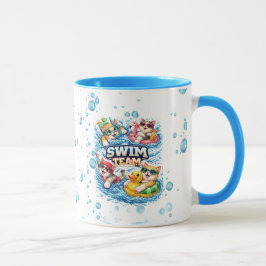 Kleiner Schwimmer-Champion Personalisiertes Design Tasse