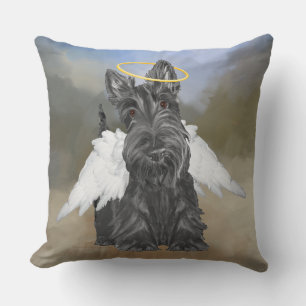 Kleiner Scottie Engel Kissen