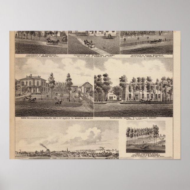 Kleiner See, Waseca, Minnesota Poster (Vorne)