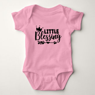 Kleiner Segen Pink Short Sleeve Baby Bodysuit Strampler