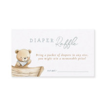 Kleiner Segler Teddybär Baby Shower Windel-Raffle