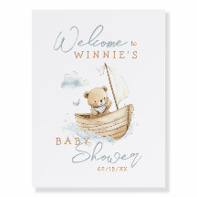Kleiner Segler Teddybär Willkommen Baby-Party