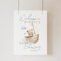 Kleiner Segler Teddybär Willkommen Baby Shower
