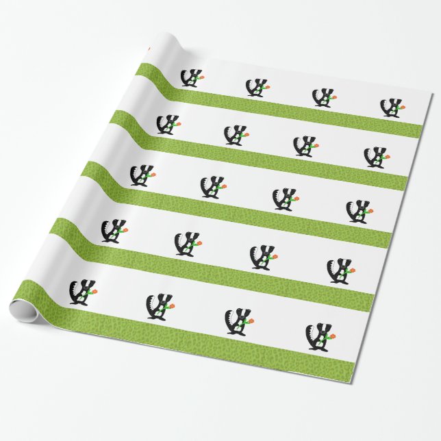 Kleiner Skunk mit einer Blume Geschenkpapier (Ungerollt)
