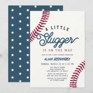 Kleiner Slugger Baseball Junge Baby Shower Einladung