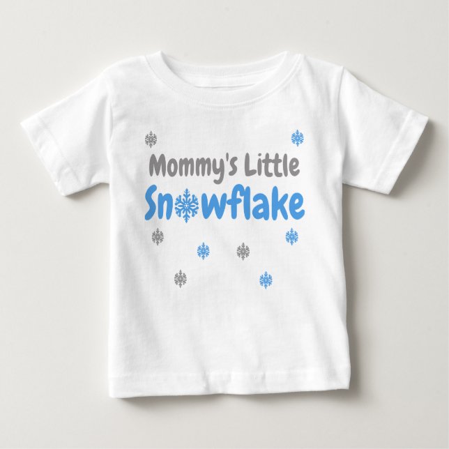 Kleiner Snowflake Baby T - Shirt (Vorderseite)