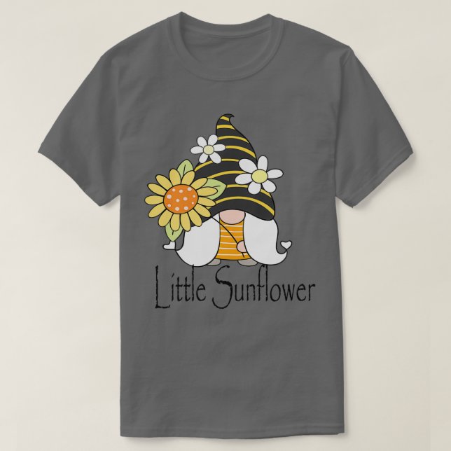 Kleiner Sonnenblume Niedliches Genom T-Shirt (Design vorne)