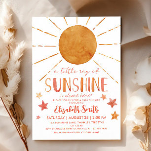 Kleiner Sonnenschein Baby Shower Einladung