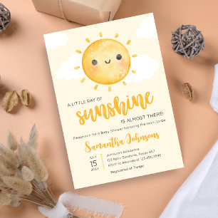 Kleiner Sonnenschein Baby Shower Einladung