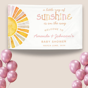 Kleiner Sonnenschein-Baby-Shower-Empfang Banner