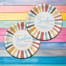 Kleiner Sonnenschein-Babydusche Pappteller