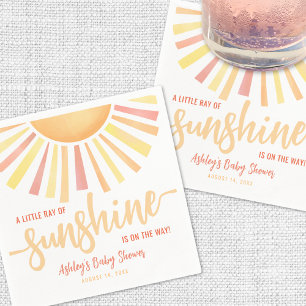Kleiner Sonnenschein-Babydusche Serviette