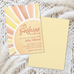 Kleiner Sonnenschein Boho-Baby-Party Einladung
