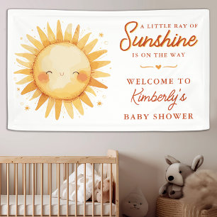 Kleiner Sonnenschein Boho Willkommen Baby Shower Banner