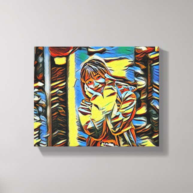 "Kleiner Sonnenschein in Gelb" Leinwanddruck (Vorderseite)