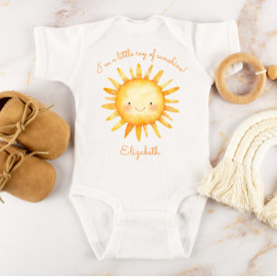 Kleiner Sonnenschein personalisiert Baby Strampler