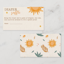 Kleiner Sonnenstrahl Diaper Raffle Baby Dusche Begleitkarte
