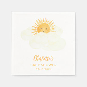 Kleiner Sonnenstrahl Geschlechtsneutrale Babyparty Serviette