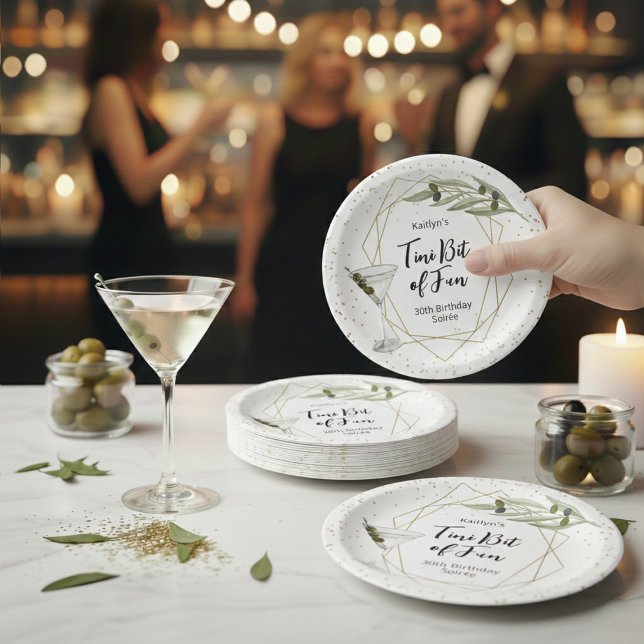 Kleiner Spaß am Abend Martini Soirée Pappteller (Von Creator hochgeladen)