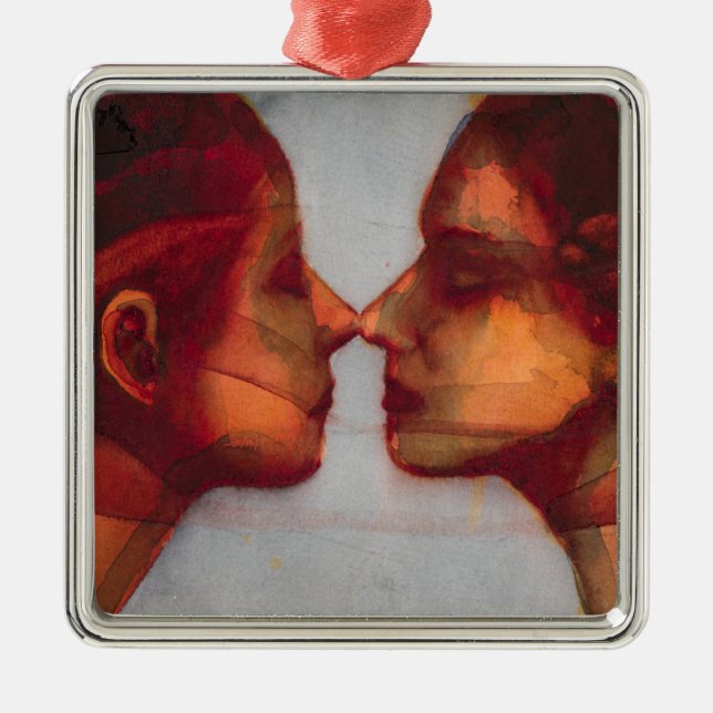 Kleiner Spiegel-Zwilling 2003-07 Ornament Aus Metall (Vorne)