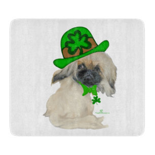 Kleiner St. Patrick's Day Pekingese Schneidebrett